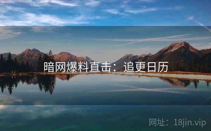 暗网爆料直击：追更日历